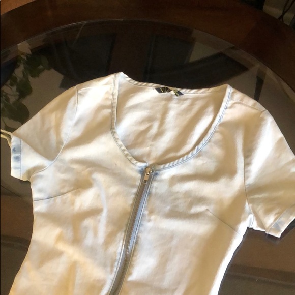 Stretchy Jean Material Dress - Picture 2 of 3